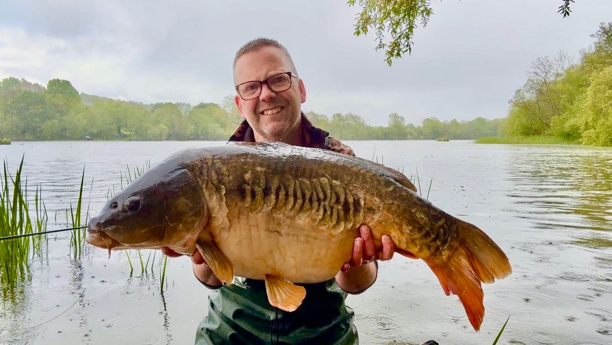 Darren Beardsley with his 30lb 4oz Mirror Carp from Mapperley Reservoir