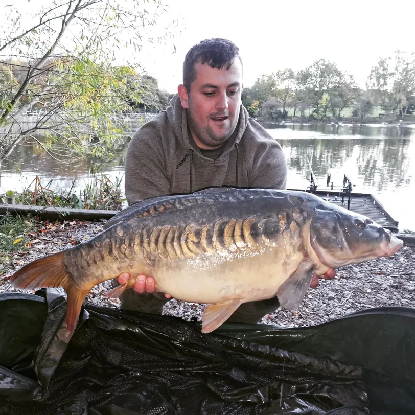 Carp fishing at Osbourne's Pond, Derbyshire